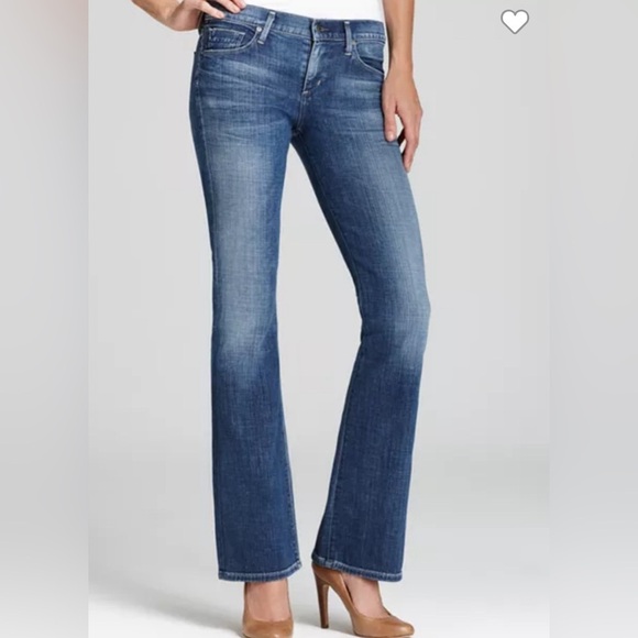 Citizens of Humanity Dita Petite Bootcut Jeans Size 26 Boho Preppy Flare Western - Picture 1 of 13